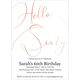Hello Sixty Foil Birthday Invitations Image 8 of 9